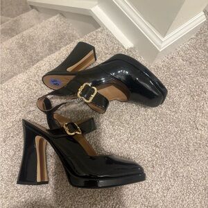 Sam Edelman Black Patent Leather Heels